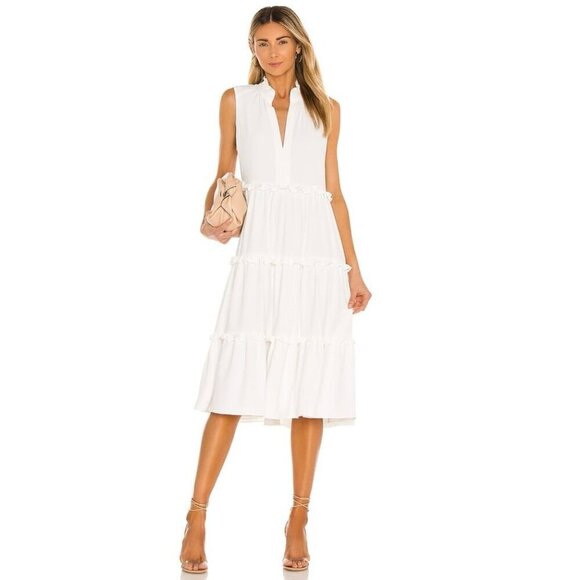 Amanda Uprichard Wilma Dress in Ivory S - Picture 1 of 8